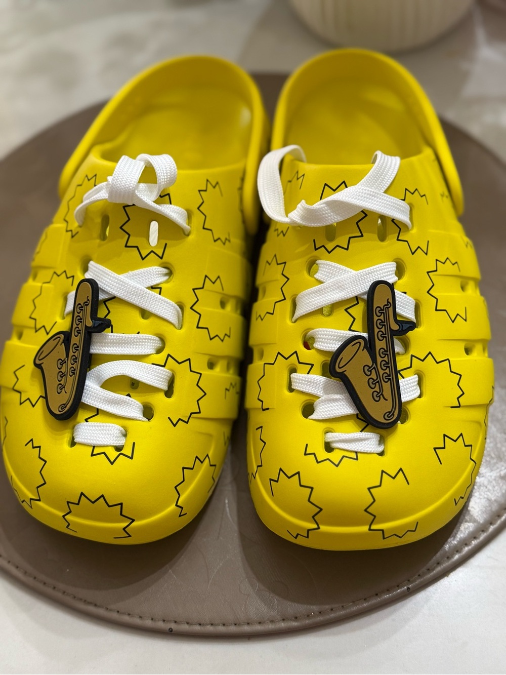 The Simpsons x adidas Adilette Clog 'Lisa Simpson' slip-on sandals